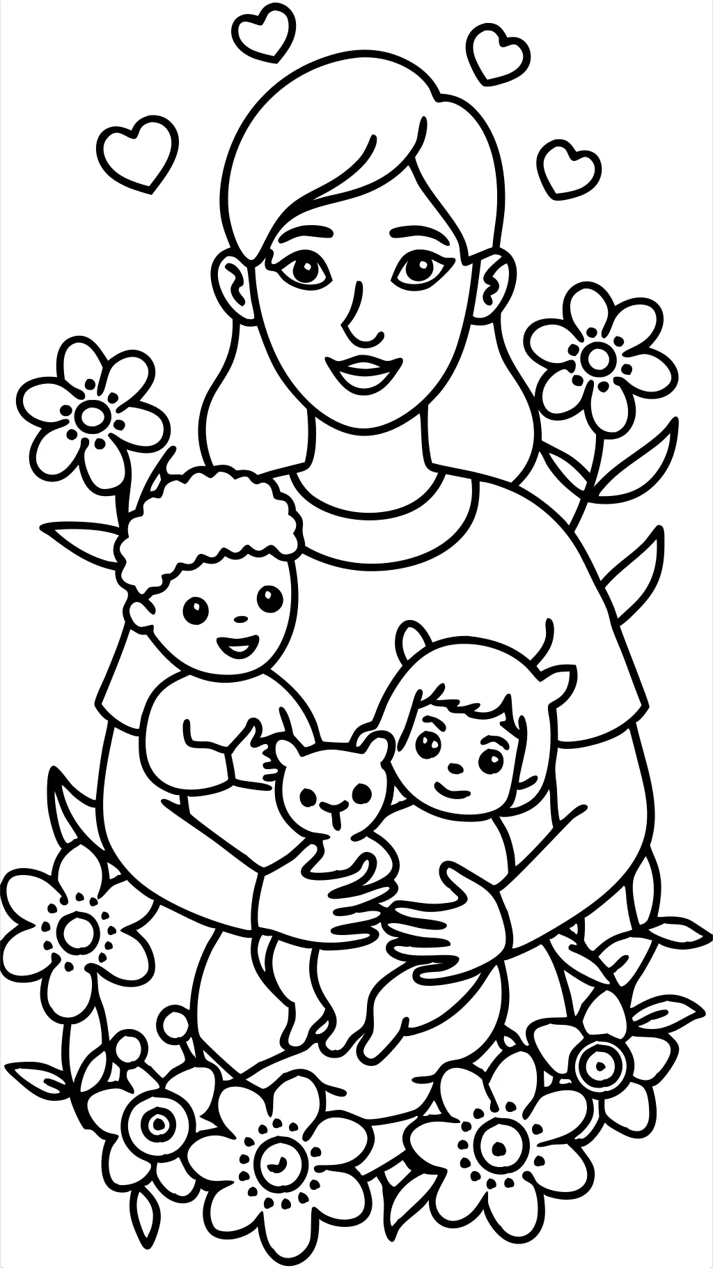 coloring pages mother